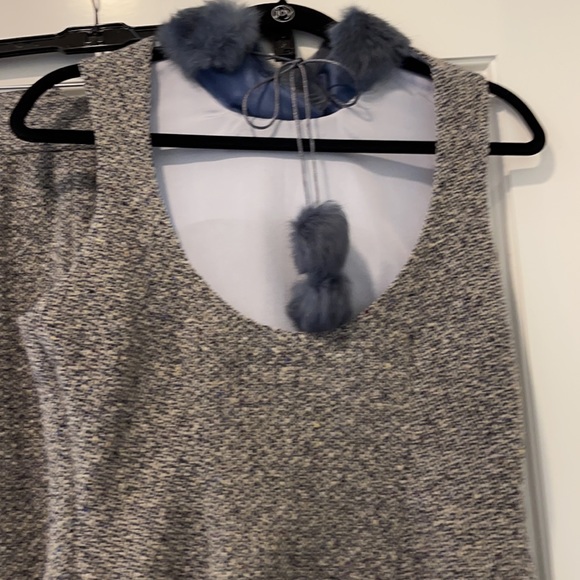 Lela Rose 2 piece Wool / Cashmere  Dress - Top and skirt size 8 - Picture 3 of 6